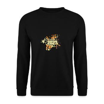 Le pouvoir des fleurs 2027 - Sweat-shirt Unisexe - noir - Devant - Alina (178cm) & Michal (187cm)