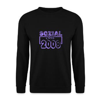 Social Worker 2008 - Unisex Sweatshirt - black - Front - Alina (178cm) & Michal (187cm)