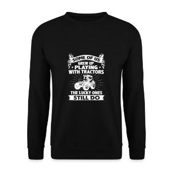 Tractor - Tracteur - camion - Chemise - Sweat-shirt Unisexe - noir - Devant - Alina (178cm) & Michal (187cm)