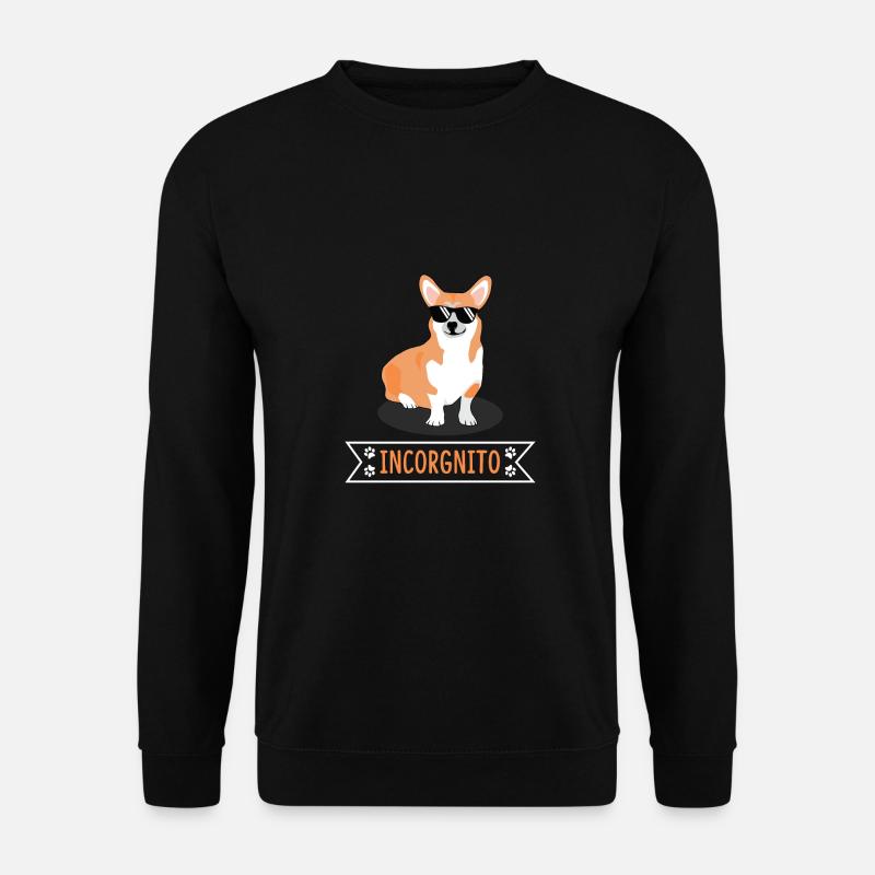 Incorgnito Pembroke Welsh Hund - Unisex Pullover - Schwarz
