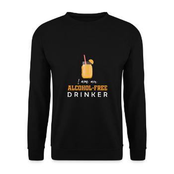 Je suis un buveur sans alcool - Sweat-shirt Unisexe - noir - Devant - Alina (178cm) & Michal (187cm)