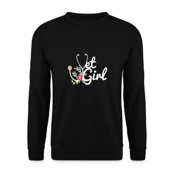 Veterinarian Vet Assistant Vet Tech - Unisex Sweatshirt - black - Front - Alina (178cm) & Michal (187cm)