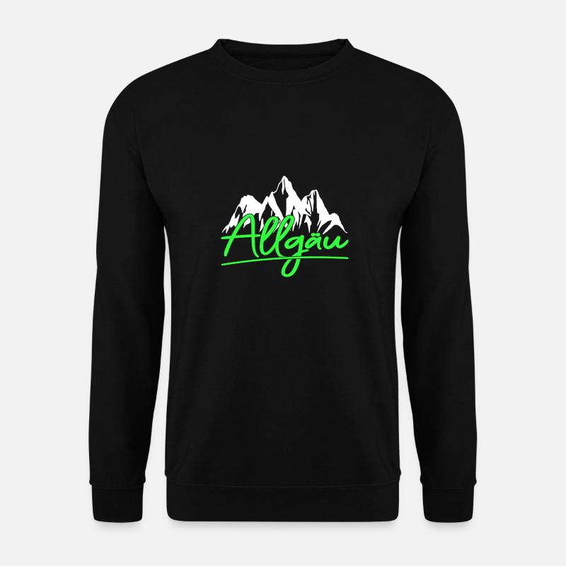Allgäu Mountains Hiking Climbing - Unisex Sweatshirt - black