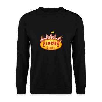 Circus Party I Carnival Party I Circus Staff - Unisex Pullover - Schwarz - Vorne - Alina (178cm) & Michal (187cm)