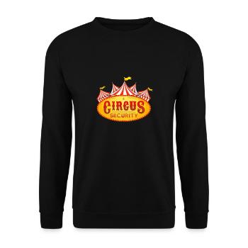Agent de sécurité I Circus Party I Circus Security - Sweat-shirt Unisexe - noir - Devant - Alina (178cm) & Michal (187cm)
