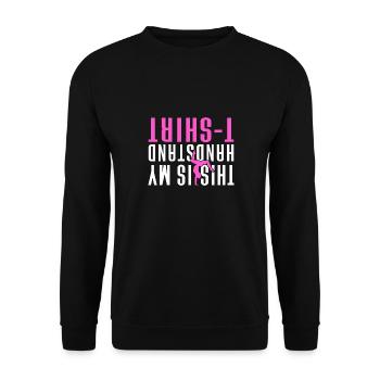 Akrobat Turner Gymnastik Turnen Tumbling - Unisex Pullover - Schwarz - Vorne - Alina (178cm) & Michal (187cm)