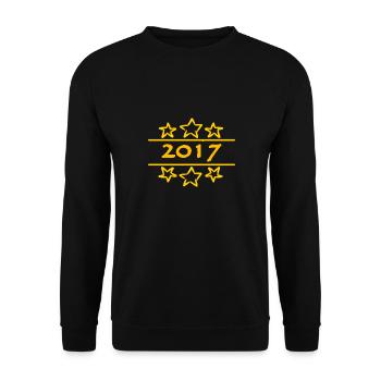 Witzig 2017 - Unisex Pullover - Schwarz - Vorne - Alina (178cm) & Michal (187cm)