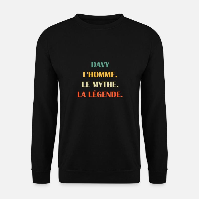 davy - Sweat-shirt Unisexe - noir