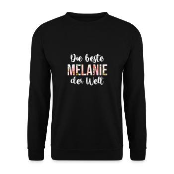 Melanie - Unisex Pullover - Schwarz - Vorne - Alina (178cm) & Michal (187cm)