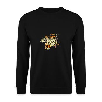 1972 - Unisex Sweatshirt - black - Front - Alina (178cm) & Michal (187cm)