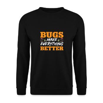 Collectionneur d’insectes Insectes, Amateur de coléoptères, Entomologiste - Sweat-shirt Unisexe - noir - Devant - Alina (178cm) & Michal (187cm)