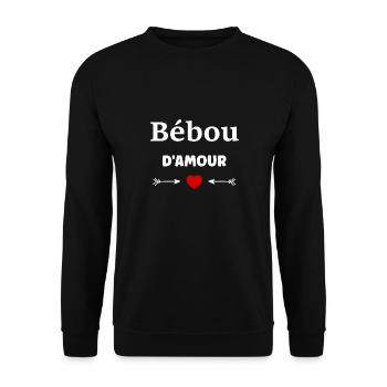 Bébou - Sweat-shirt Unisexe - noir - Devant - Alina (178cm) & Michal (187cm)