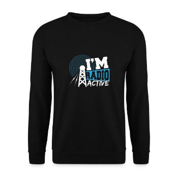 Je suis Radio Active Amateur Radio Operator Network Antenn - Sweat-shirt Unisexe - noir - Devant - Alina (178cm) & Michal (187cm)