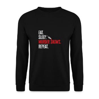 Wahre Verbrechen Podcaster True Crime Podcast - Unisex Sweatshirt - black - Front - Alina (178cm) & Michal (187cm)