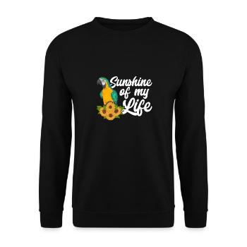 Yellow-breasted Macaw Parrot Blue And Yellow Macaw - Unisex Sweatshirt - black - Front - Alina (178cm) & Michal (187cm)
