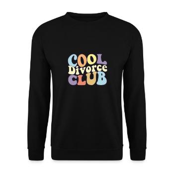 Cool Divorce Club Divorce Party Squad Divorcé - Sweat-shirt Unisexe - noir - Devant - Alina (178cm) & Michal (187cm)