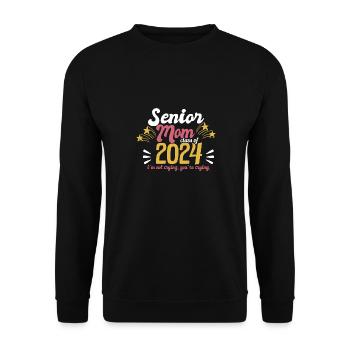 Classe de maman senior de 2024 Fête de remise des diplômes amusante - Sweat-shirt Unisexe - noir - Devant - Alina (178cm) & Michal (187cm)