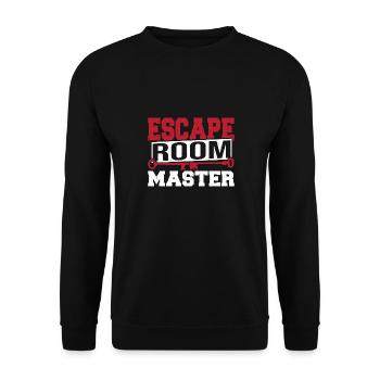 Gamed Locked Escape Room Master Challenge Mystery - Unisex Sweatshirt - black - Front - Alina (178cm) & Michal (187cm)