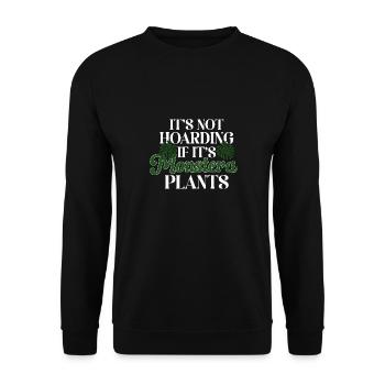Monstera Deliciosa Albo Plante d’intérieur botanique - Sweat-shirt Unisexe - noir - Devant - Alina (178cm) & Michal (187cm)