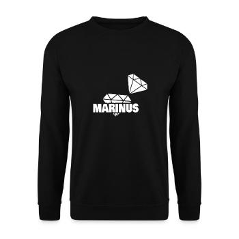Précieux Marinus - Sweat-shirt Unisexe - noir - Devant - Alina (178cm) & Michal (187cm)