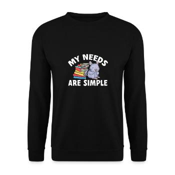 Chinchilla - Unisex Pullover - Schwarz - Vorne - Alina (178cm) & Michal (187cm)