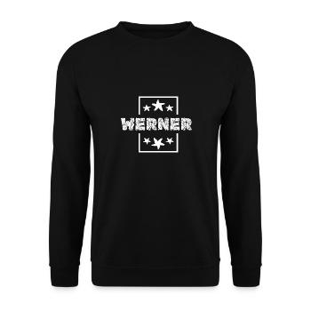 Werner - Unisex Pullover - Schwarz - Vorne - Alina (178cm) & Michal (187cm)
