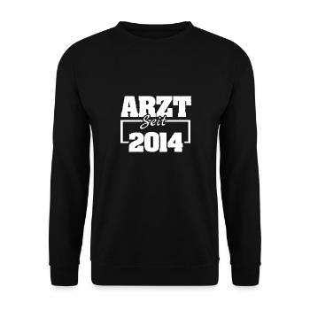 Arbeitsmediziner 2014 - Unisex Pullover - Schwarz - Vorne - Alina (178cm) & Michal (187cm)