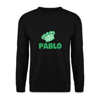 Pablo comme prénom - Sweat-shirt Unisexe - noir - Devant - Alina (178cm) & Michal (187cm)