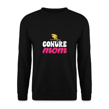 Parakeet, Parrot, Parakeet, Bird - Unisex Sweatshirt - black - Front - Alina (178cm) & Michal (187cm)