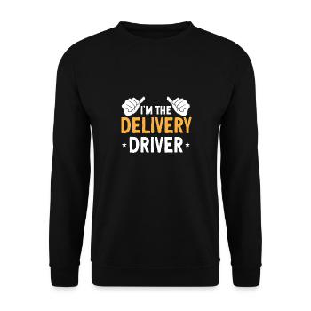 Supplier Package Delivery - Unisex Sweatshirt - black - Front - Alina (178cm) & Michal (187cm)