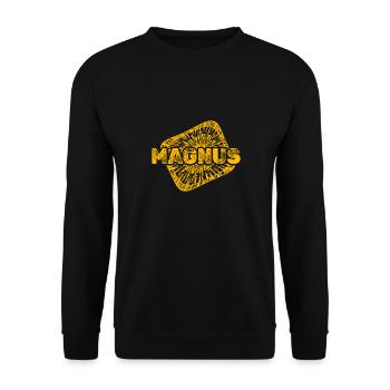 Magnus - Unisex Sweatshirt - black - Front - Alina (178cm) & Michal (187cm)