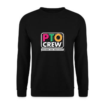 PTO Crew Parent Teacher Organization Équipe École - Sweat-shirt Unisexe - noir - Devant - Alina (178cm) & Michal (187cm)