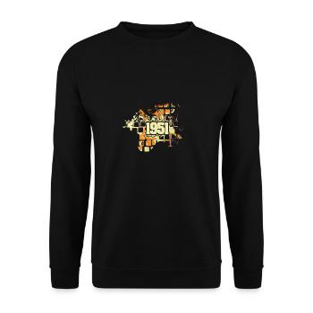 Le pouvoir des fleurs 1951 - Sweat-shirt Unisexe - noir - Devant - Alina (178cm) & Michal (187cm)