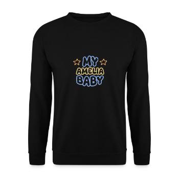 Amelia - Unisex Pullover - Schwarz - Vorne - Alina (178cm) & Michal (187cm)