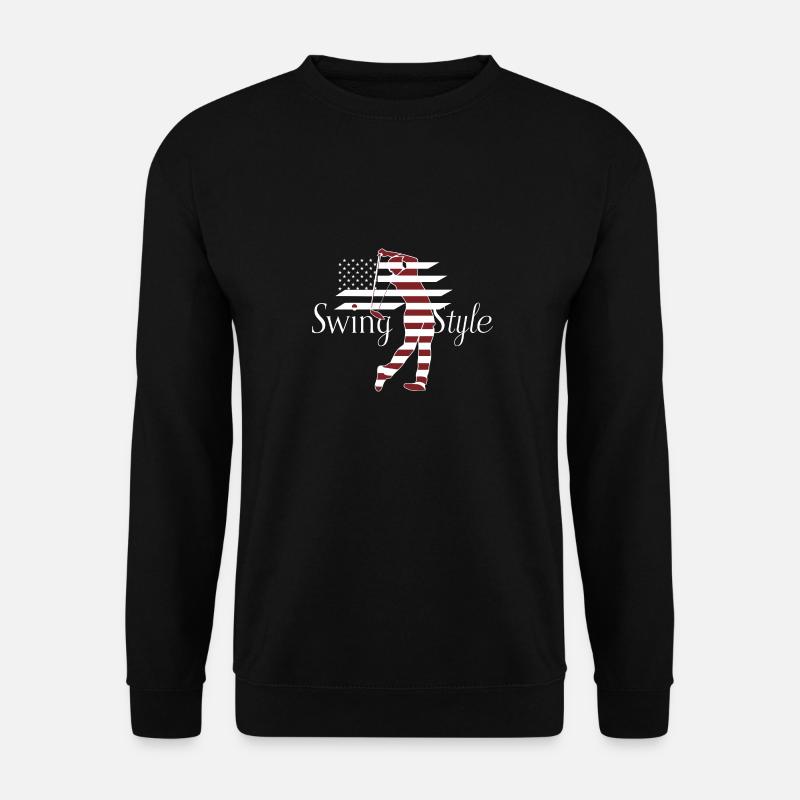Swing Style Golf Golfing USA - Unisex Sweatshirt - black