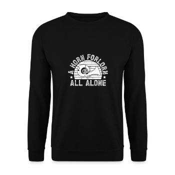 Baryton, Joueur, Cor, Forlorn, Tout seul, Euphonium - Sweat-shirt Unisexe - noir - Devant - Alina (178cm) & Michal (187cm)