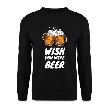 2 Bière cool JGA Dicton - Sweat-shirt Unisexe - noir - Devant - Alina (178cm) & Michal (187cm)