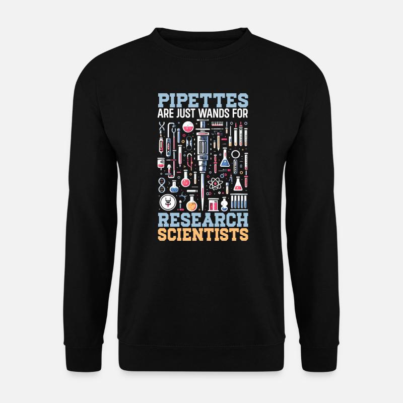 Lustiger Laborant Biotechnologe - Unisex Pullover - Schwarz