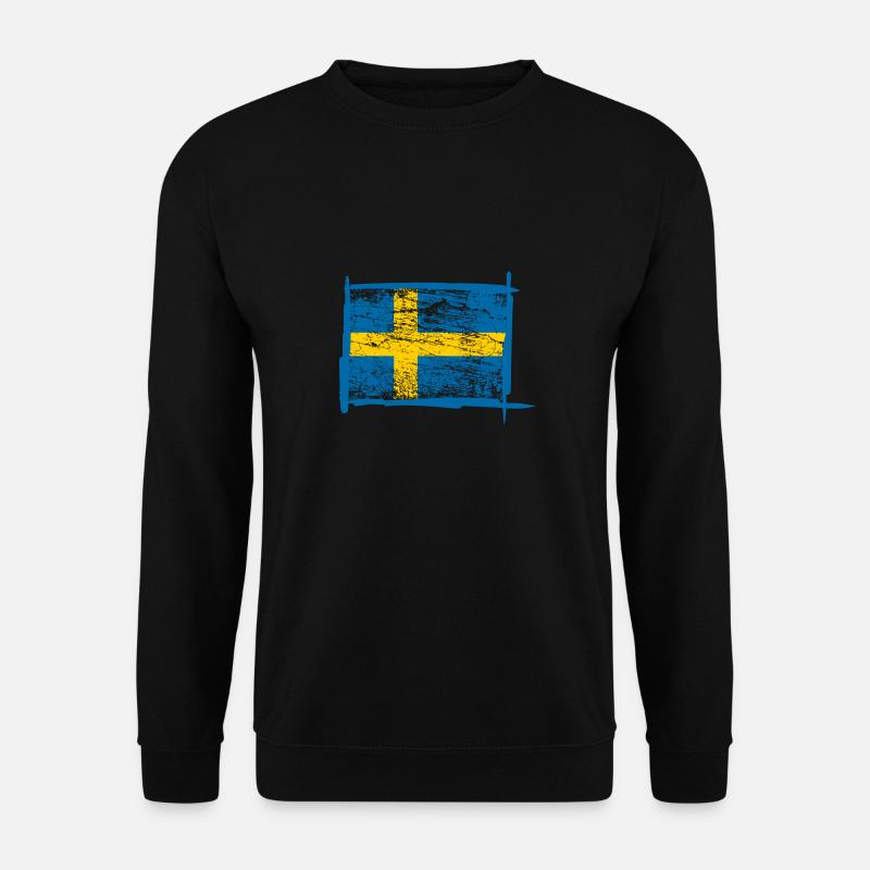 Flagge von Schweden - Unisex Pullover - Schwarz