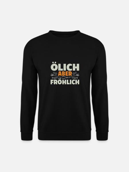 Ölich Aber Fröhlich Autoschrauber KFZ-Mechaniker - Unisex Pullover - Schwarz