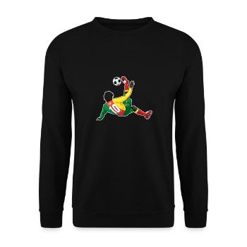 Équipe du Cameroun de football I Football Cameroun - Sweat-shirt Unisexe - noir - Devant - Alina (178cm) & Michal (187cm)
