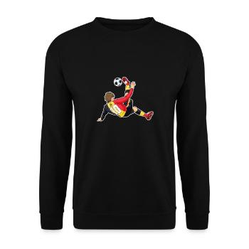 Équipe de Belgique de football I Football Belgique - Sweat-shirt Unisexe - noir - Devant - Alina (178cm) & Michal (187cm)