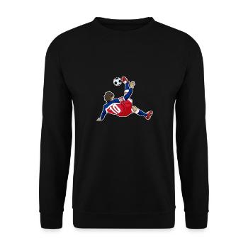 Costa Rica Équipe nationale de football I Football Costa - Sweat-shirt Unisexe - noir - Devant - Alina (178cm) & Michal (187cm)