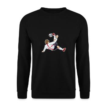 Équipe nationale d’Angleterre de football I Football United - Sweat-shirt Unisexe - noir - Devant - Alina (178cm) & Michal (187cm)