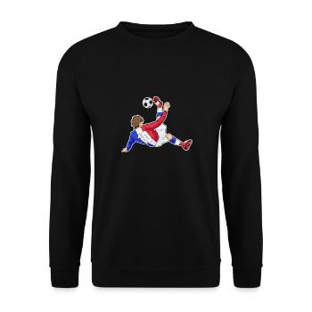 Français Équipe de France de football I Football - Sweat-shirt Unisexe - noir - Devant - Alina (178cm) & Michal (187cm)