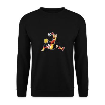 Équipe d’Allemagne de football I Football Allemagne - Sweat-shirt Unisexe - noir - Devant - Alina (178cm) & Michal (187cm)