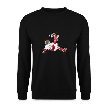 Équipe de Pologne de football I Football Pologne - Sweat-shirt Unisexe - noir - Devant - Alina (178cm) & Michal (187cm)