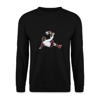 Équipe nationale arabe de football I Football Qatar - Sweat-shirt Unisexe - noir - Devant - Alina (178cm) & Michal (187cm)