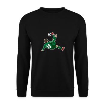 Équipe nationale arabe de football I Football Arabie saoudite - Sweat-shirt Unisexe - noir - Devant - Alina (178cm) & Michal (187cm)