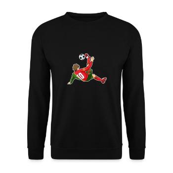 Équipe du Portugal de football I Football Portugal - Sweat-shirt Unisexe - noir - Devant - Alina (178cm) & Michal (187cm)